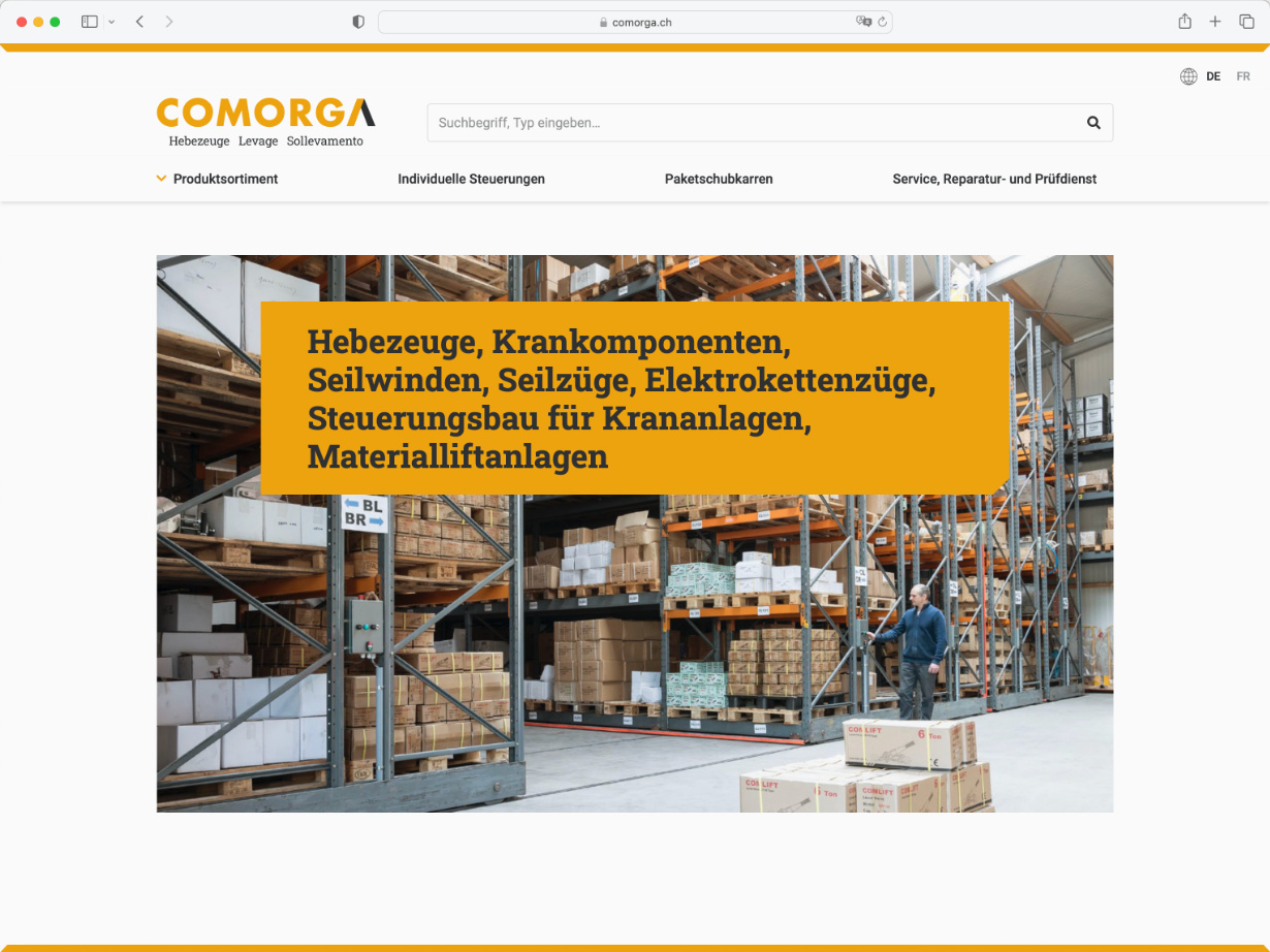Datenbank und Produktkatalog-Website
